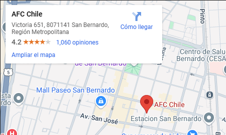 AfC sucursales - Abogados Laborales